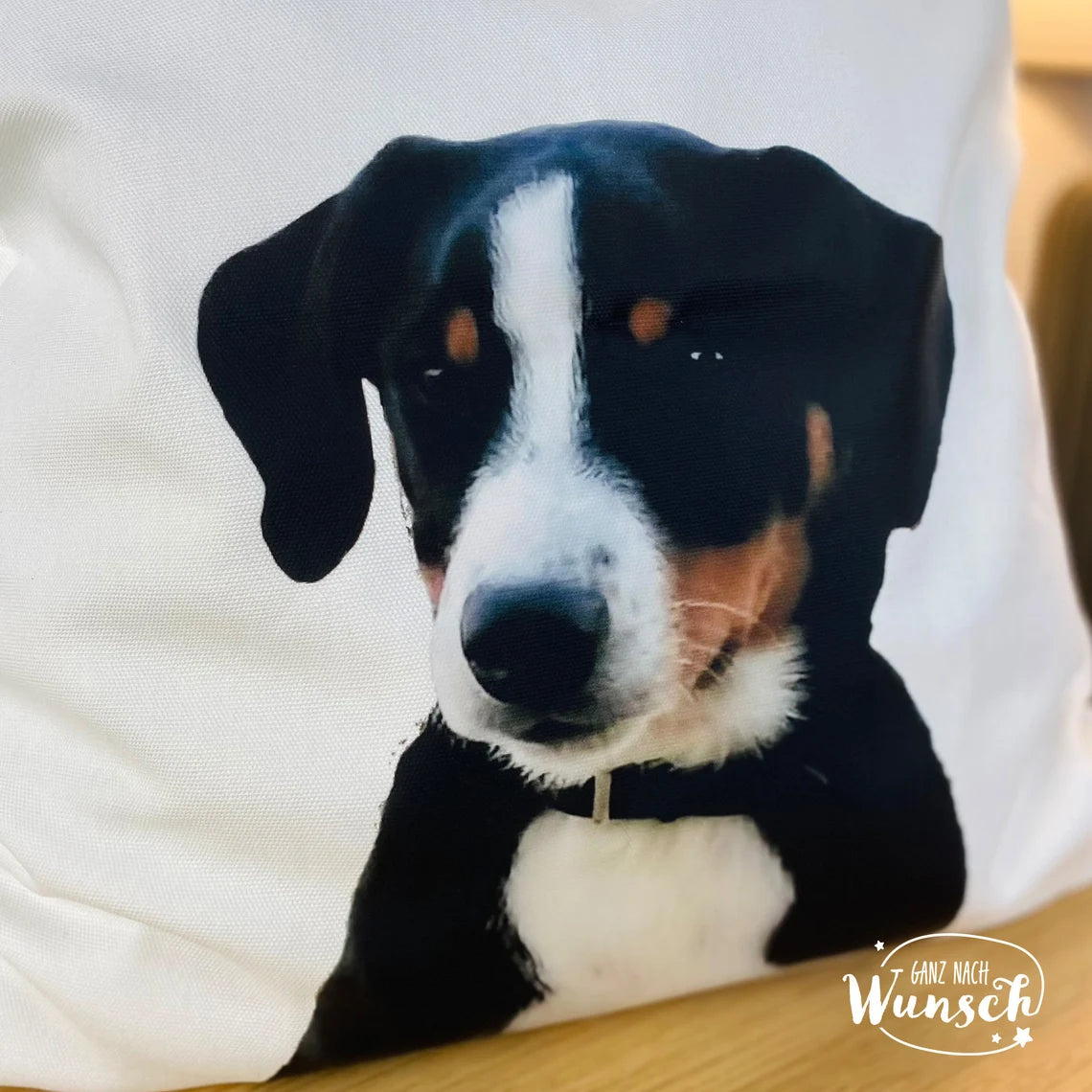 Kissen bedruckt mit Tier Foto: Haustier, Hund, Katze, Vogel, usw. | 50 x 50 cm