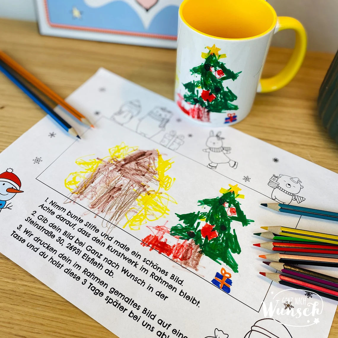 Kinderbild auf Tasse als besonderes Weihnachtsgeschenk - Wir drucken dein Bild!
