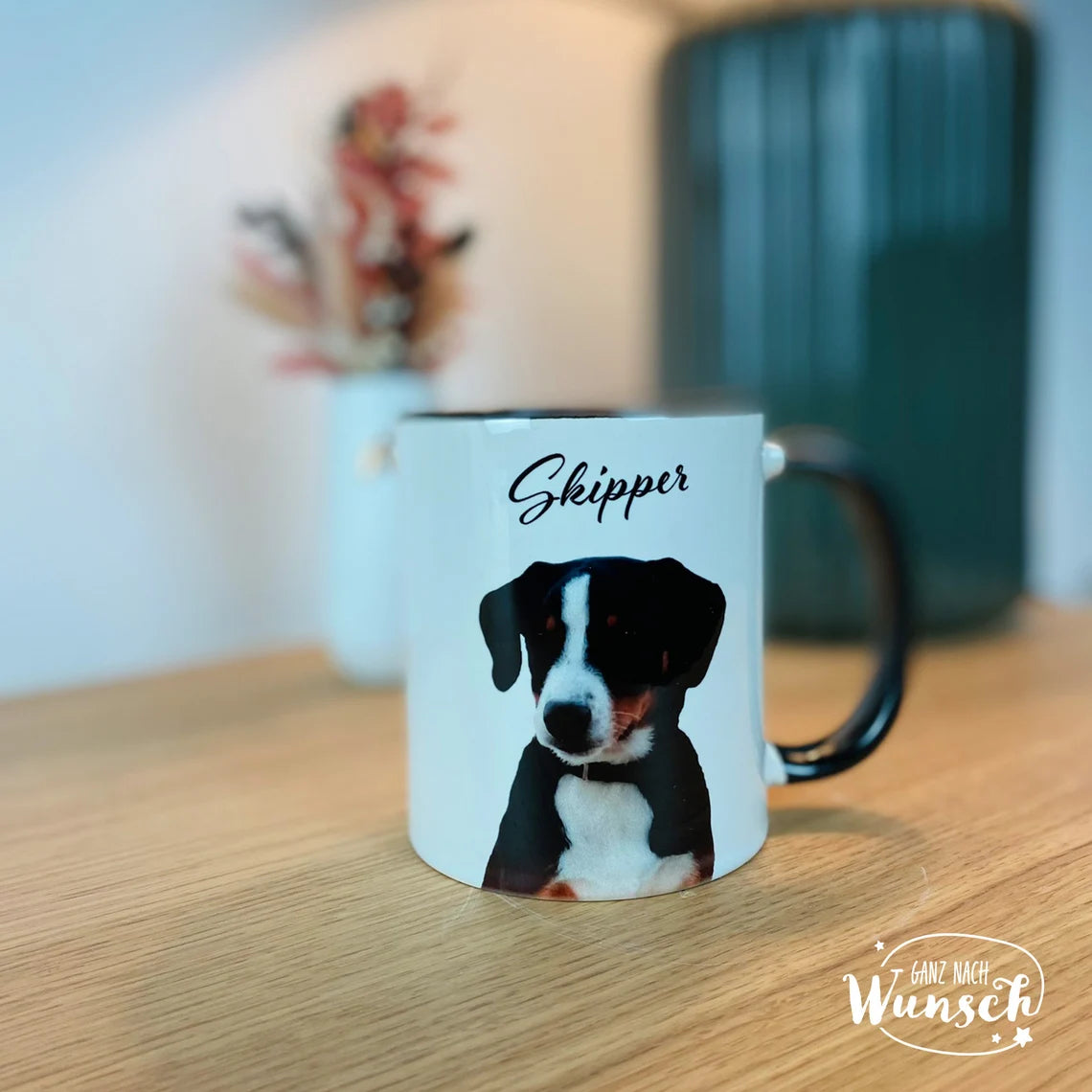 Tasse bedruckt mit Tier Foto: Haustier, Hund, Katze, Vogel, usw. | Keramik