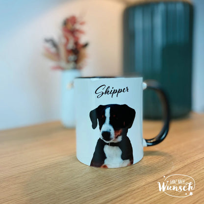 Tasse bedruckt mit Tier Foto: Haustier, Hund, Katze, Vogel, usw. | Keramik