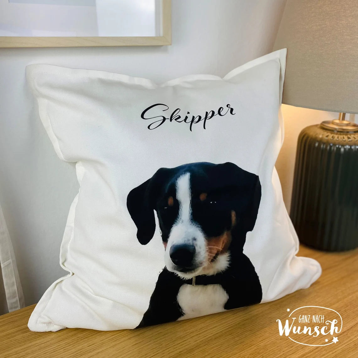 Kissen bedruckt mit Tier Foto: Haustier, Hund, Katze, Vogel, usw. | 50 x 50 cm