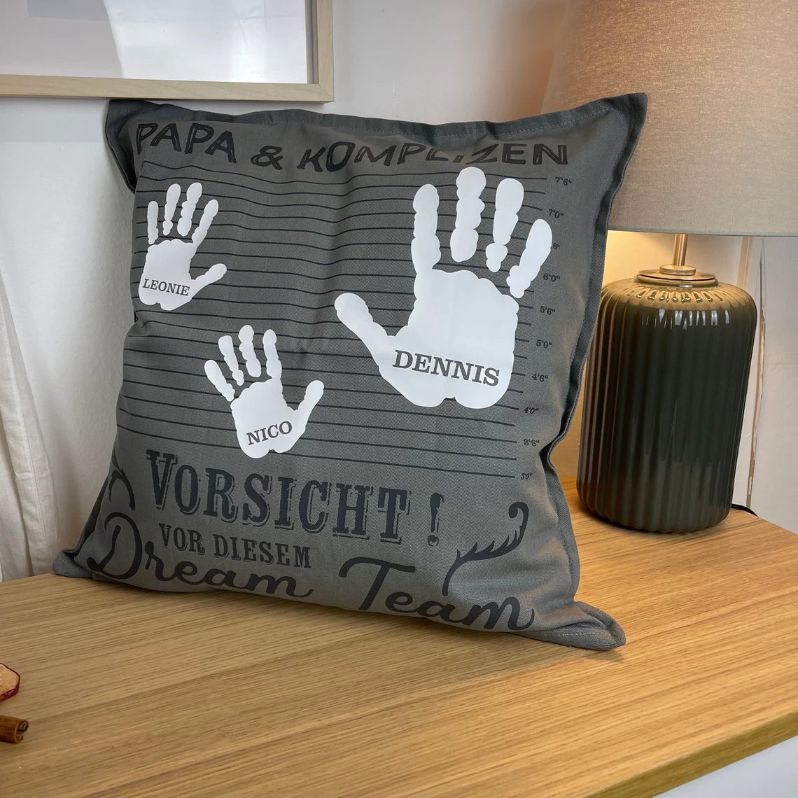 Personalisierter Kissenbezug | Geschenk für die Familie | Mama | Papa | Oma | Opa | Kissen | Tante | Patentante | Geschenk zu Weihnachten