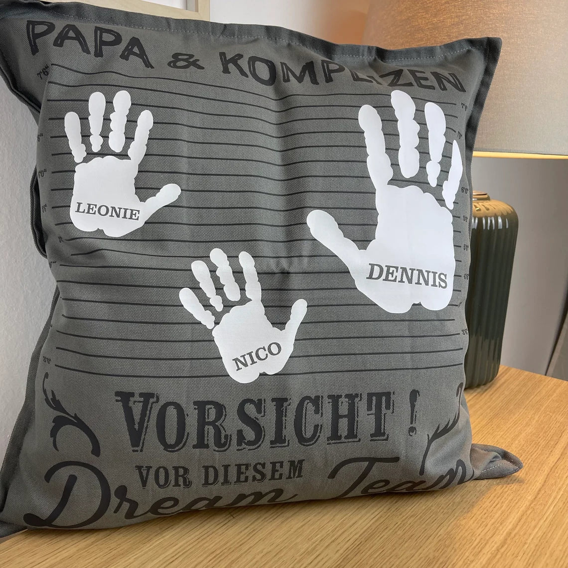Personalisierter Kissenbezug | Geschenk für die Familie | Mama | Papa | Oma | Opa | Kissen | Tante | Patentante | Geschenk zu Weihnachten