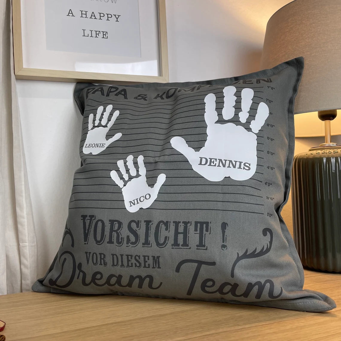 Personalisierter Kissenbezug | Geschenk für die Familie | Mama | Papa | Oma | Opa | Kissen | Tante | Patentante | Geschenk zu Weihnachten