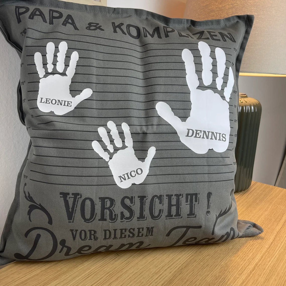 Personalisierter Kissenbezug | Geschenk für die Familie | Mama | Papa | Oma | Opa | Kissen | Tante | Patentante | Geschenk zu Weihnachten