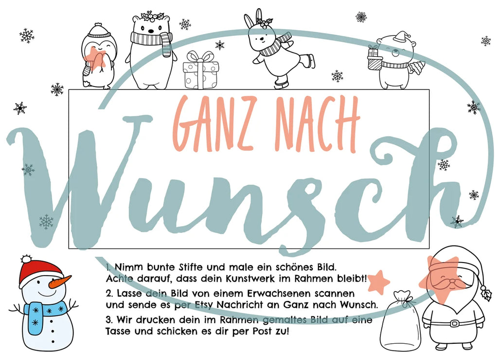 Kinderbild auf Tasse als besonderes Weihnachtsgeschenk - Wir drucken dein Bild!
