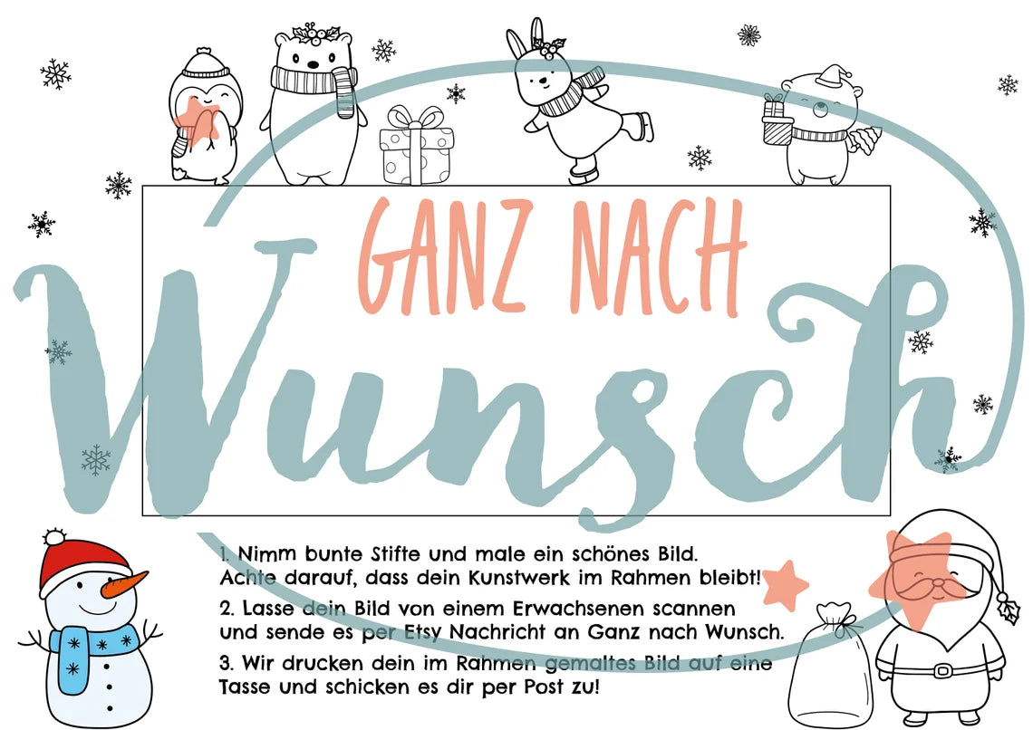 Kinderbild auf Tasse als besonderes Weihnachtsgeschenk - Wir drucken dein Bild!