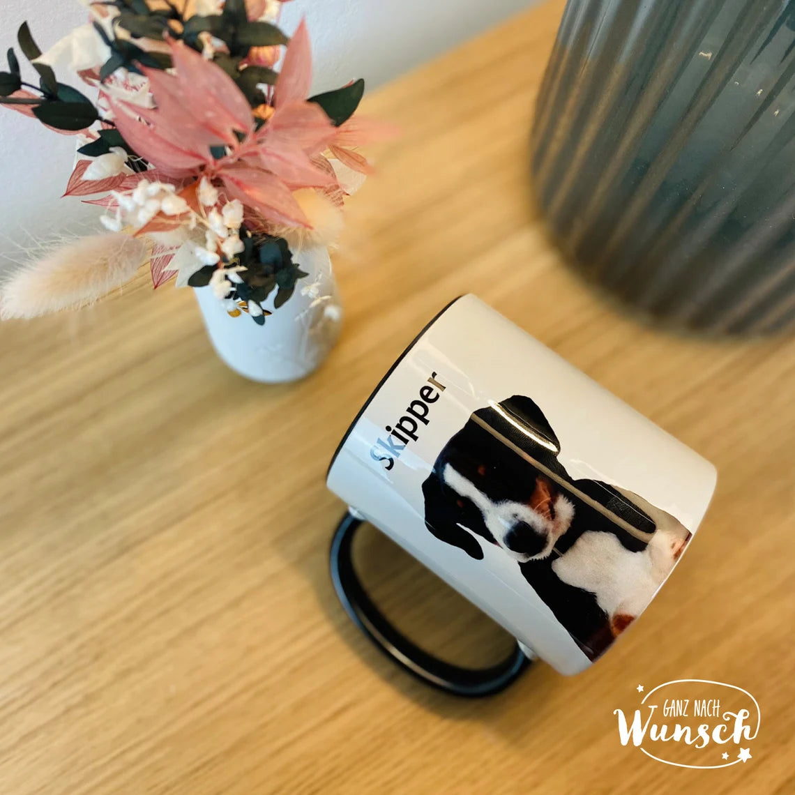Tasse bedruckt mit Tier Foto: Haustier, Hund, Katze, Vogel, usw. | Keramik