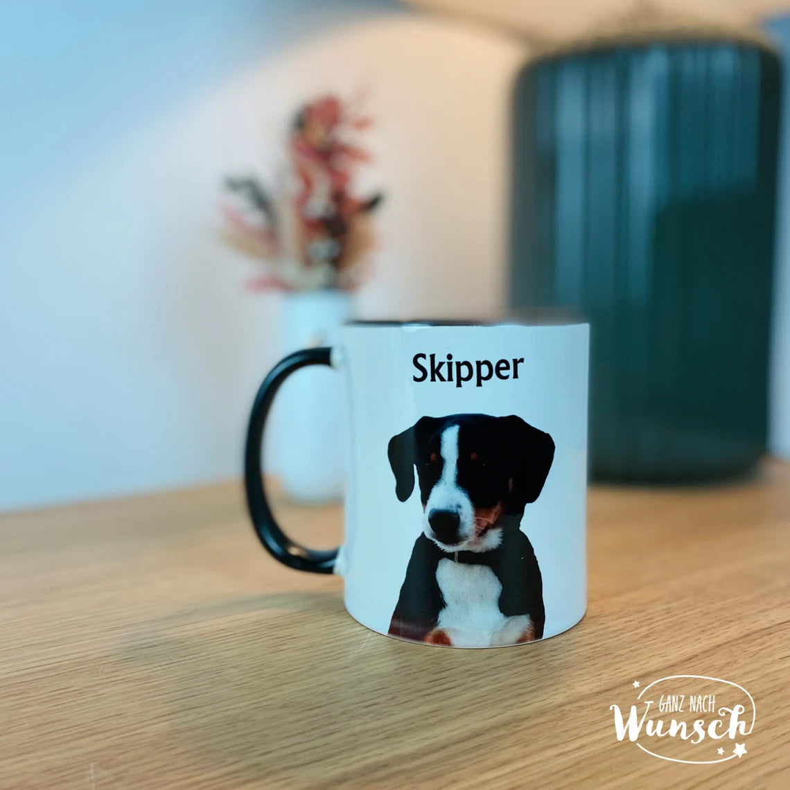 Tasse bedruckt mit Tier Foto: Haustier, Hund, Katze, Vogel, usw. | Keramik