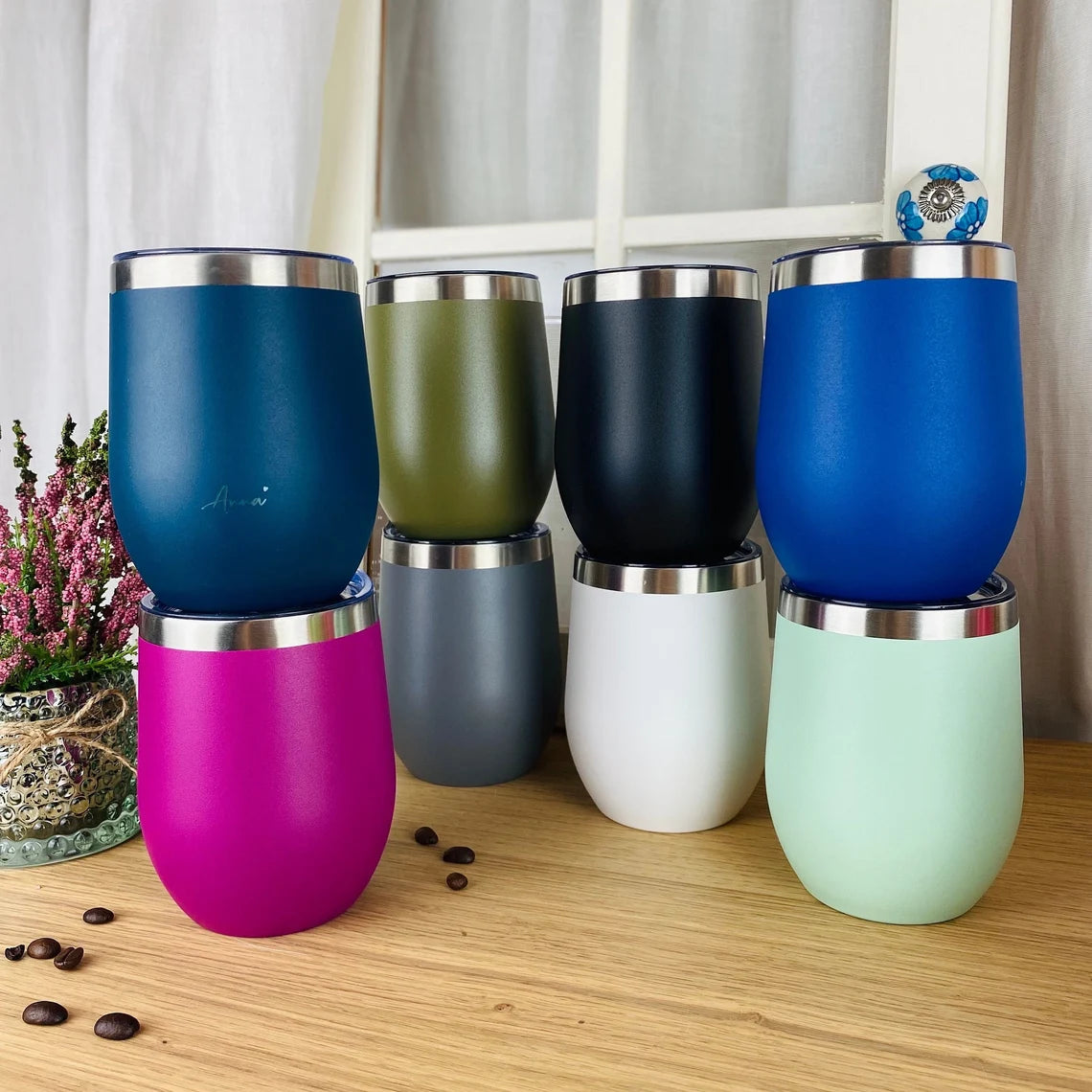 Kaffeebecher für Kaffee to go mit verschließbarem Deckel - Thermobecher für Unterwegs - Isolierbecher
