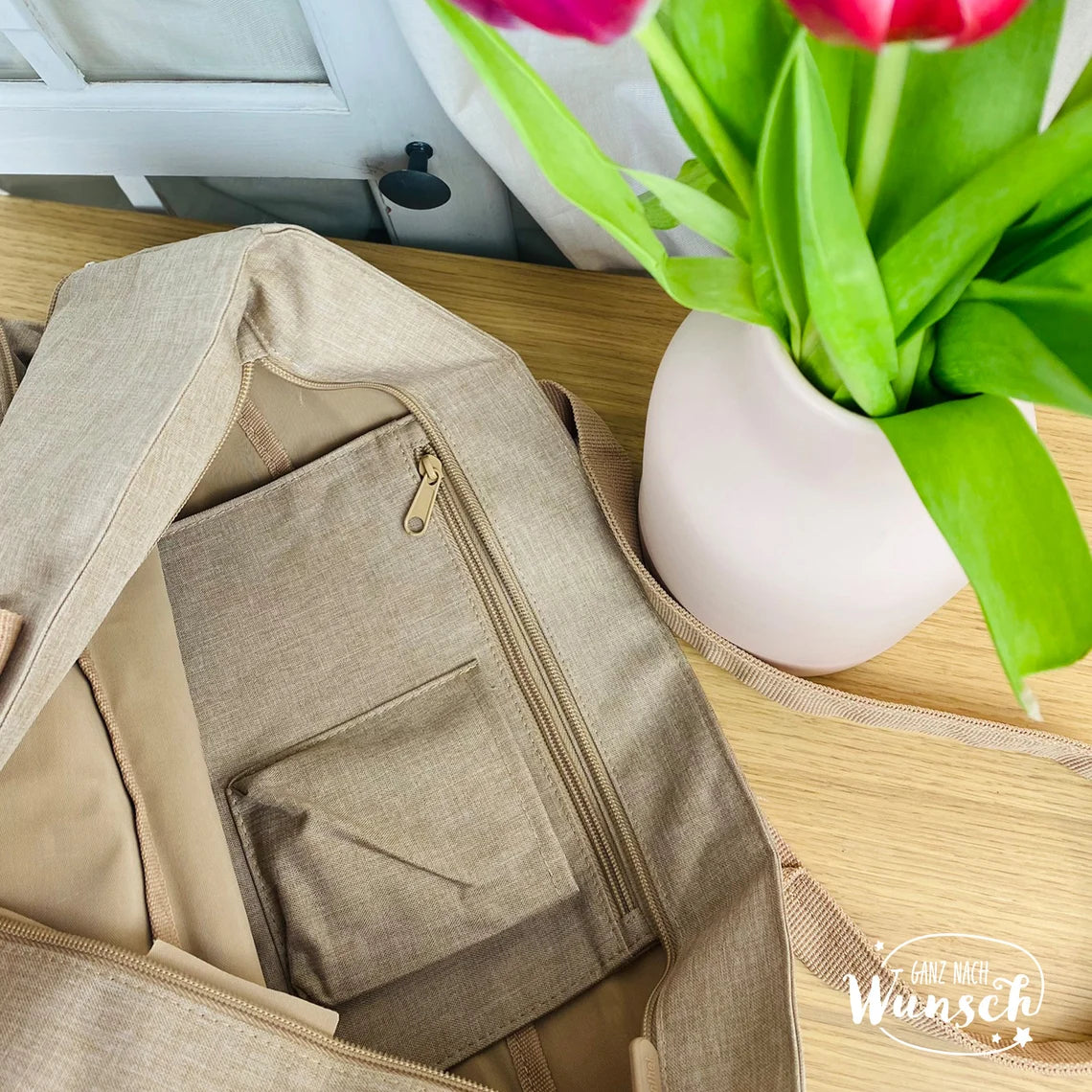 Tasche von Reisenthel mit Reißverschluss Damen größenverstellbar | Geschenk zum Muttertag | Geburtstagsgeschenk für Oma | Mama | Patentante