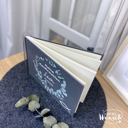 Personalisiertes Fotoalbum, Gästebuch zur Konfirmation, Kommunion, Hochzeit, besonderer Anlass, Fotobuch, Fotogeschenk, Erinnerungsalbum