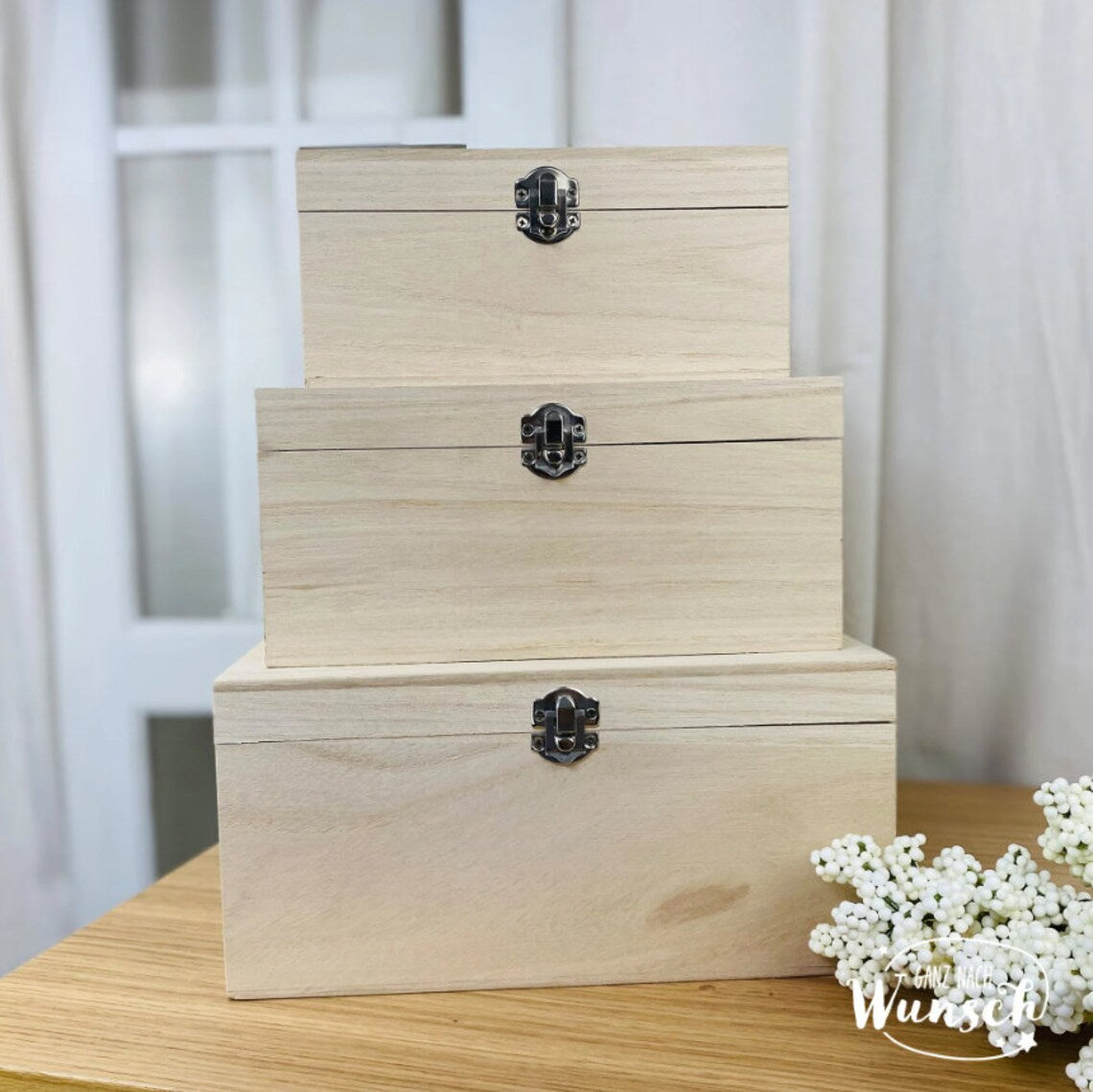 Personalisierte Erinnerungskiste zur Konfirmation, Erinnerungsbox aus Holz mit Namen, Konfirmationsgeschenk Andenken