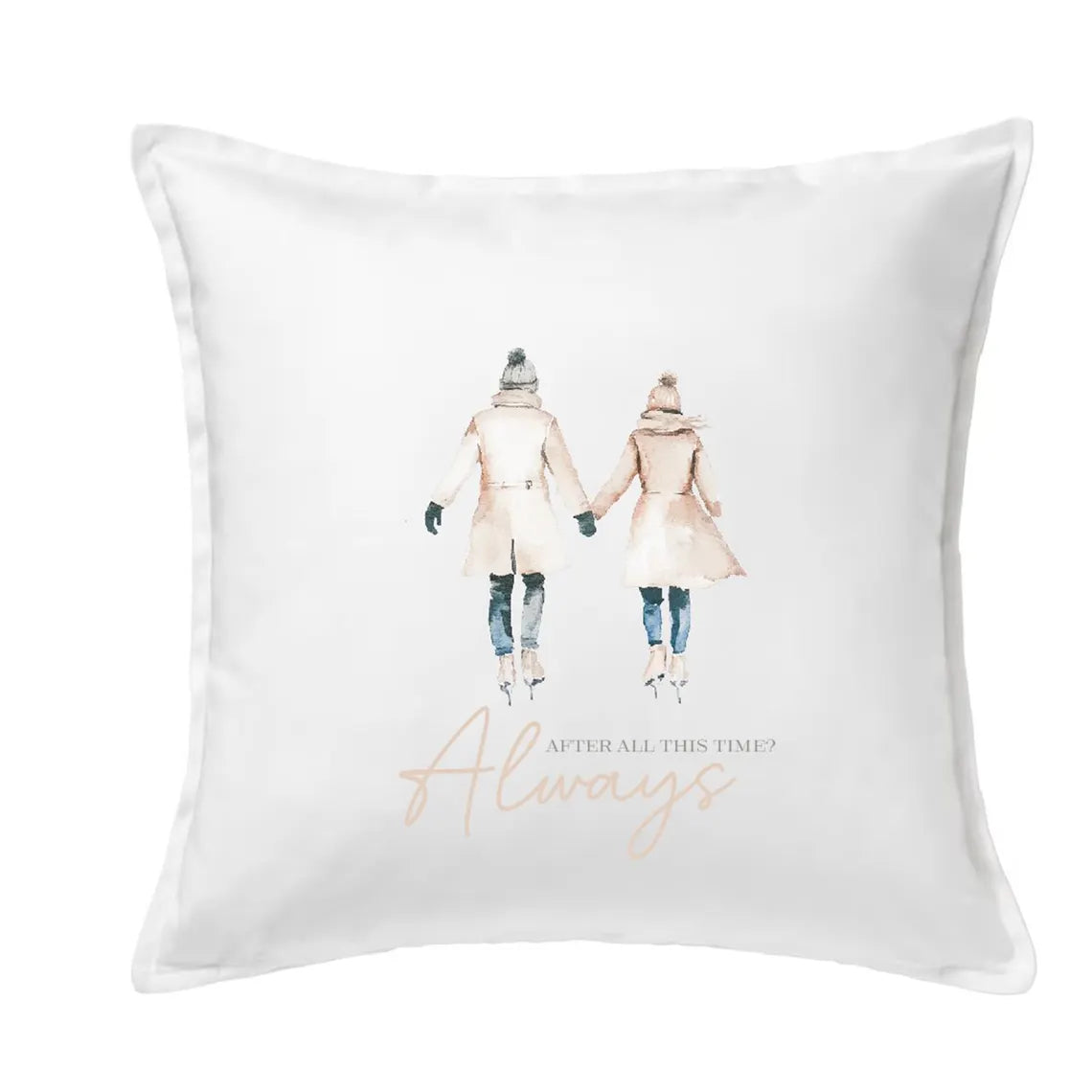 Kissenbezug | Cozy | 50x50cm | Kissenhülle | Baumwolle | Boho | Skandinavisch | Herbst | Geschenk | Blumenkranz | Beige
