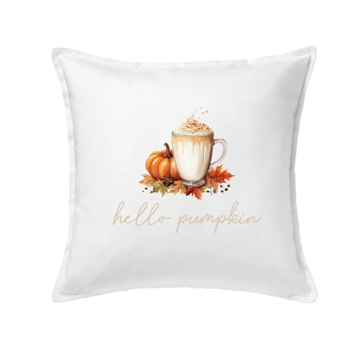 Kissenbezug | Cozy | 50x50cm | Kissenhülle | Baumwolle | Boho | Skandinavisch | Herbst | Geschenk | Blumenkranz | Beige