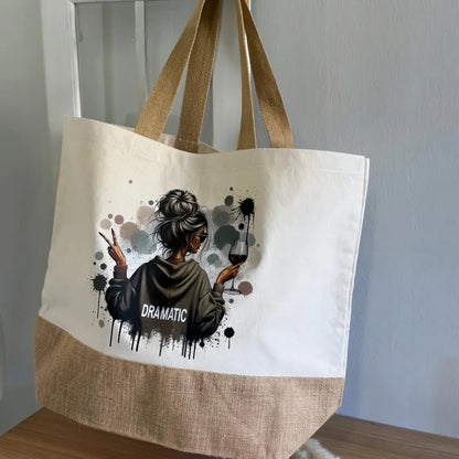 Jute Shopper | XL | Bag | Tragetasche personalisiert | Markttasche | Mom | Tasche | Frau | Familybag | Muttertag | Weihnachtsgeschenk Frau