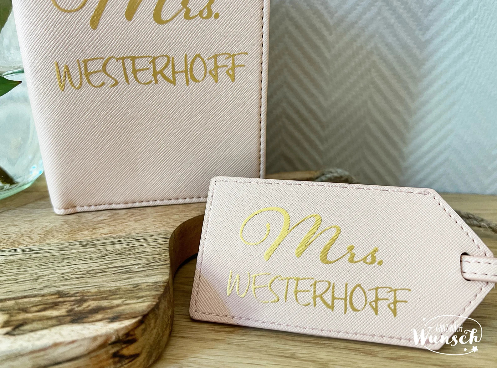 Reisepasshülle | Impfpasshülle | Travel Set | Kofferanhänger | Anhänger | personalisiert | Etui | Reisepass | personalisierte Reisepasshülle