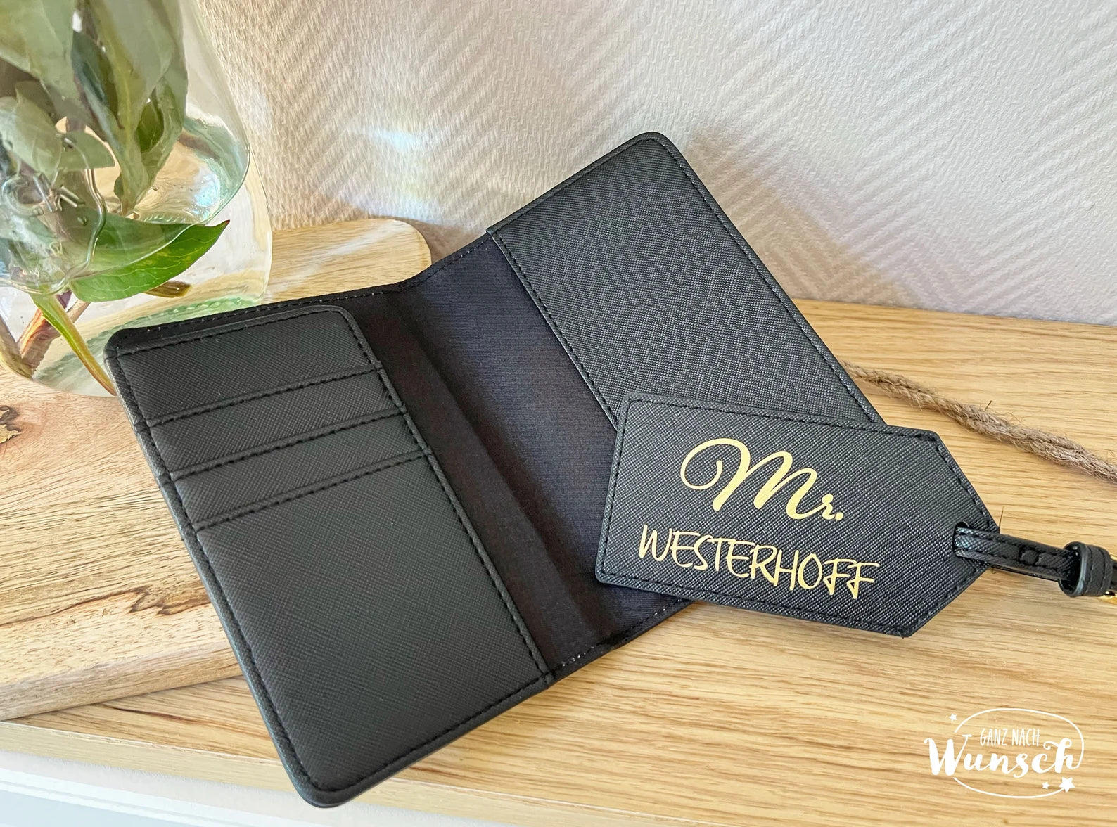 Reisepasshülle | Impfpasshülle | Travel Set | Kofferanhänger | Anhänger | personalisiert | Etui | Reisepass | personalisierte Reisepasshülle
