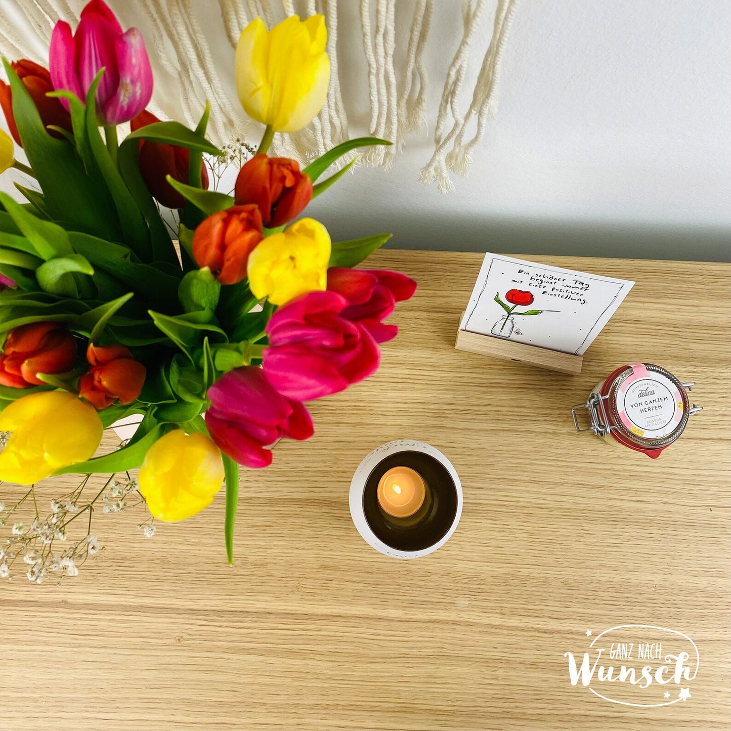 Windlicht mit Gravur | Glück ist.... | Gravur | Geschenk an die Mama, Oma, Tante, Schwester usw. | Kerzenlicht | Lichtglas | Geschenk