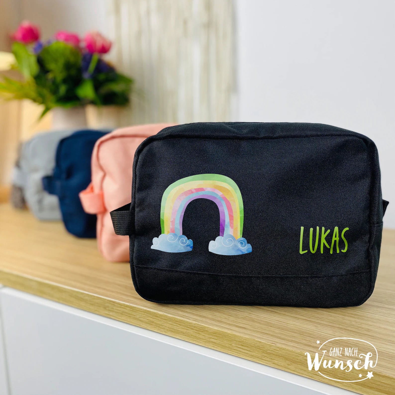 Kulturtasche | Kosmetiktasche | Kindertasche | Einschulungsgeschenk | Klassenfahrt | Kind | Geschenk zur Einschulung | Geburt | Taufe | Baby