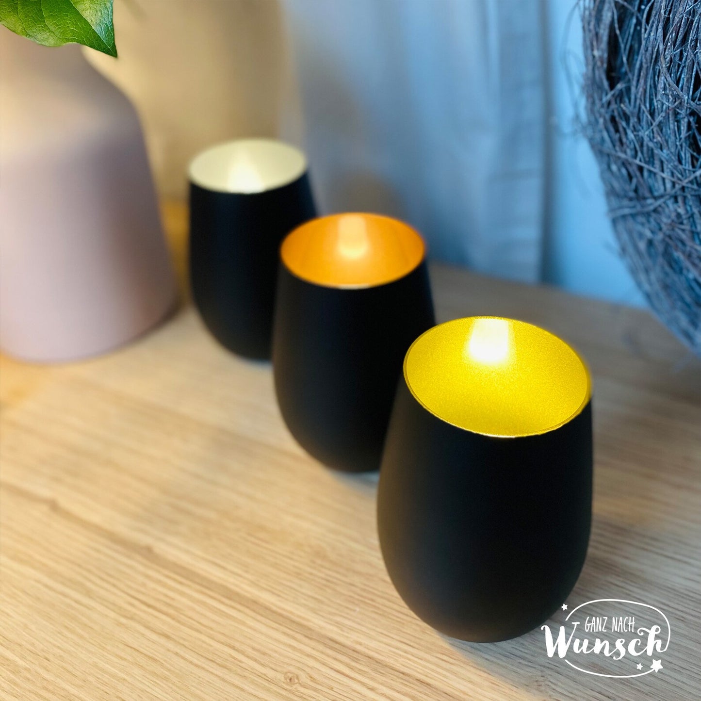 Windlicht mit Gravur | Glück ist.... | Gravur | Geschenk an die Mama, Oma, Tante, Schwester usw. | Kerzenlicht | Lichtglas | Geschenk