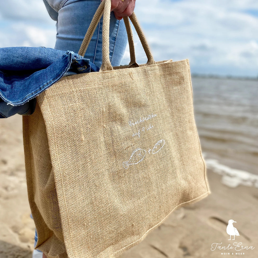 Jute-Strandtasche "Kind von &