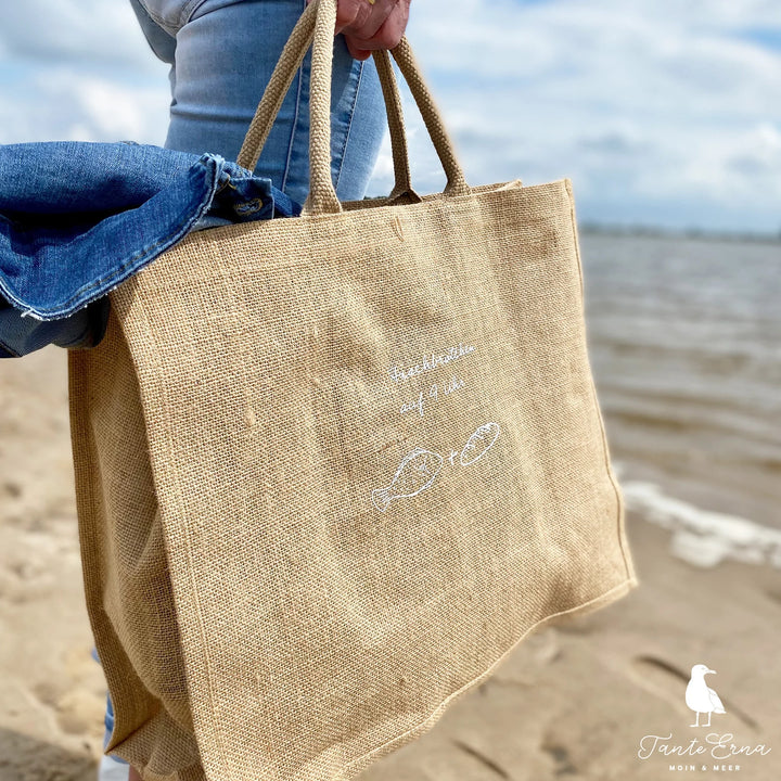 Jute-Strandtasche "Kind von &