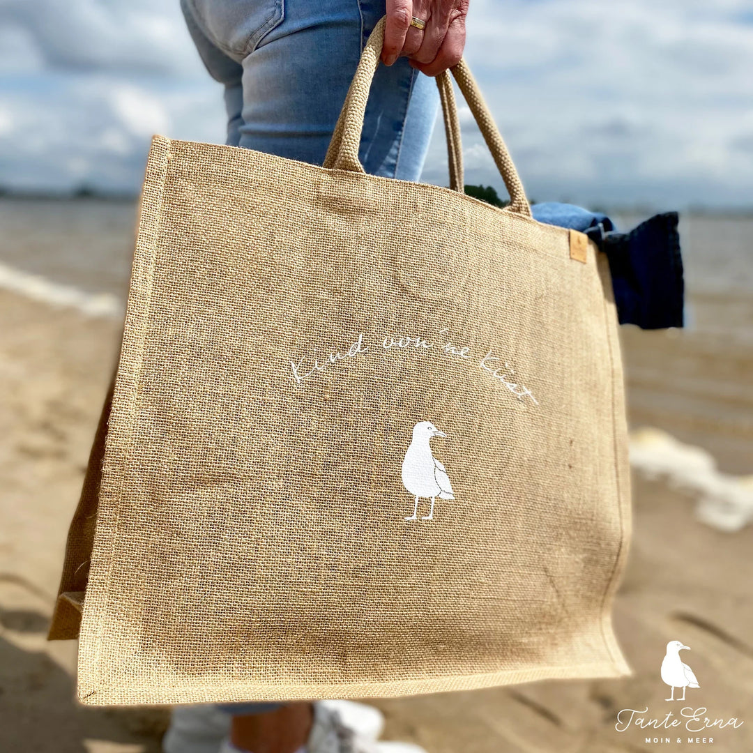 Jute-Strandtasche "Kind von &
