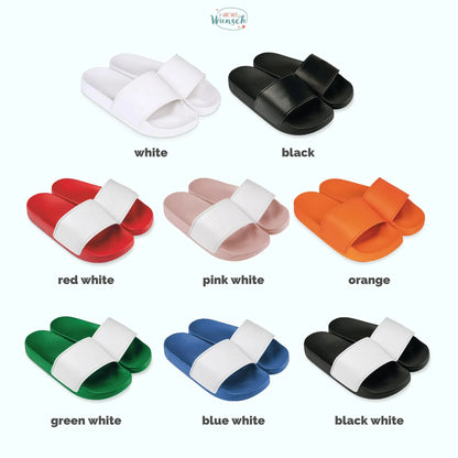 Badeschuhe "Team Braut / Braut", für Hochzeit, Jungesellenabschied, Sauna, Badelatschen, FlipFlops, Adiletten, Slipper mit Motiv, Eukalyptus