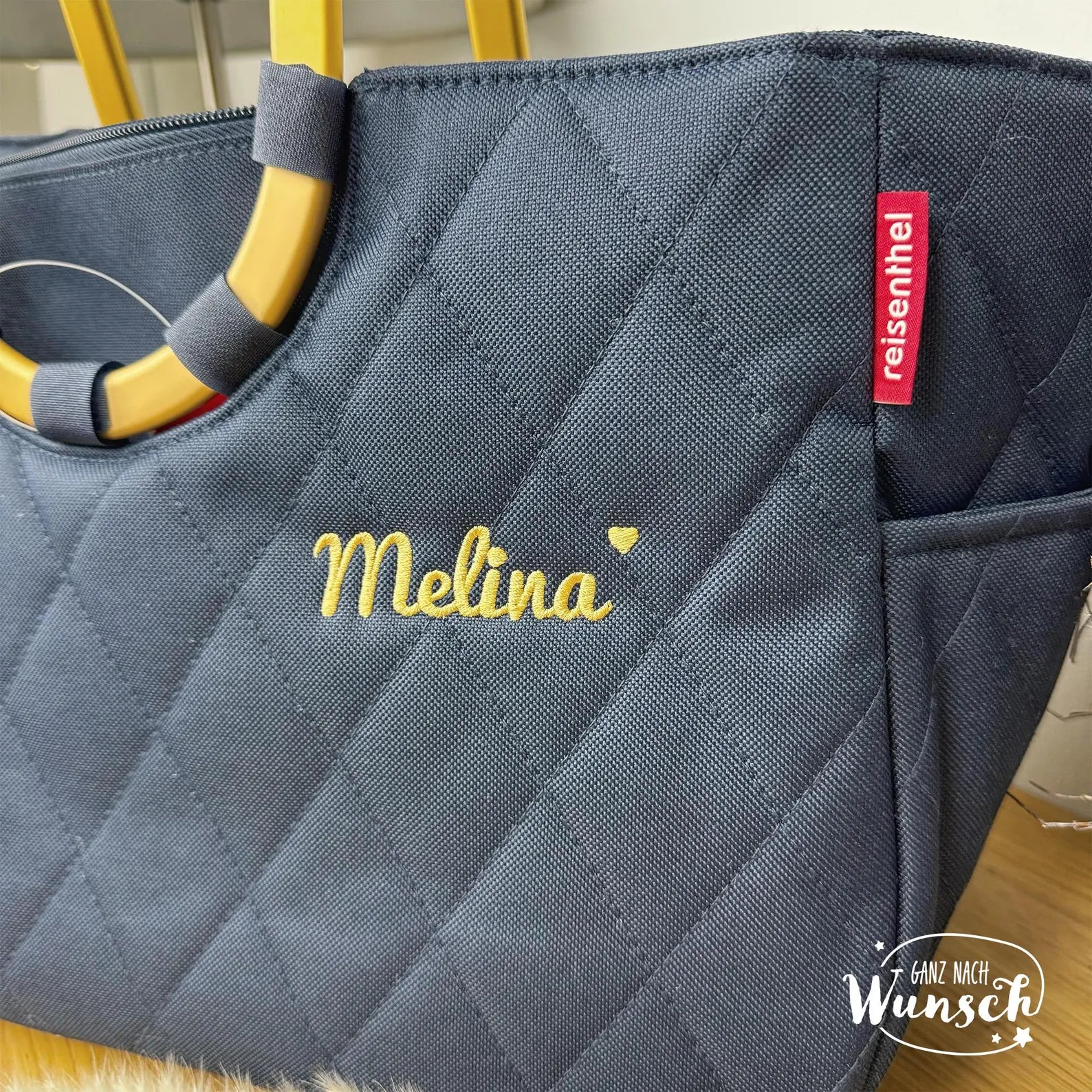 Personalisierte Einkaufstasche von Reisenthel | Geschenk für Mama, Oma, Freundin | Geschenkidee zum Geburtstag, Muttertag, Stick