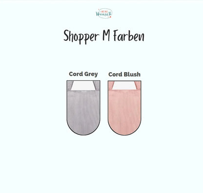 Shopper | Einkaufstasche | Cord | Rosa | Geschenk für Mama | personalisiertes Geschenk | Geburtstagsgeschenk | Muttertag | Reisenthel