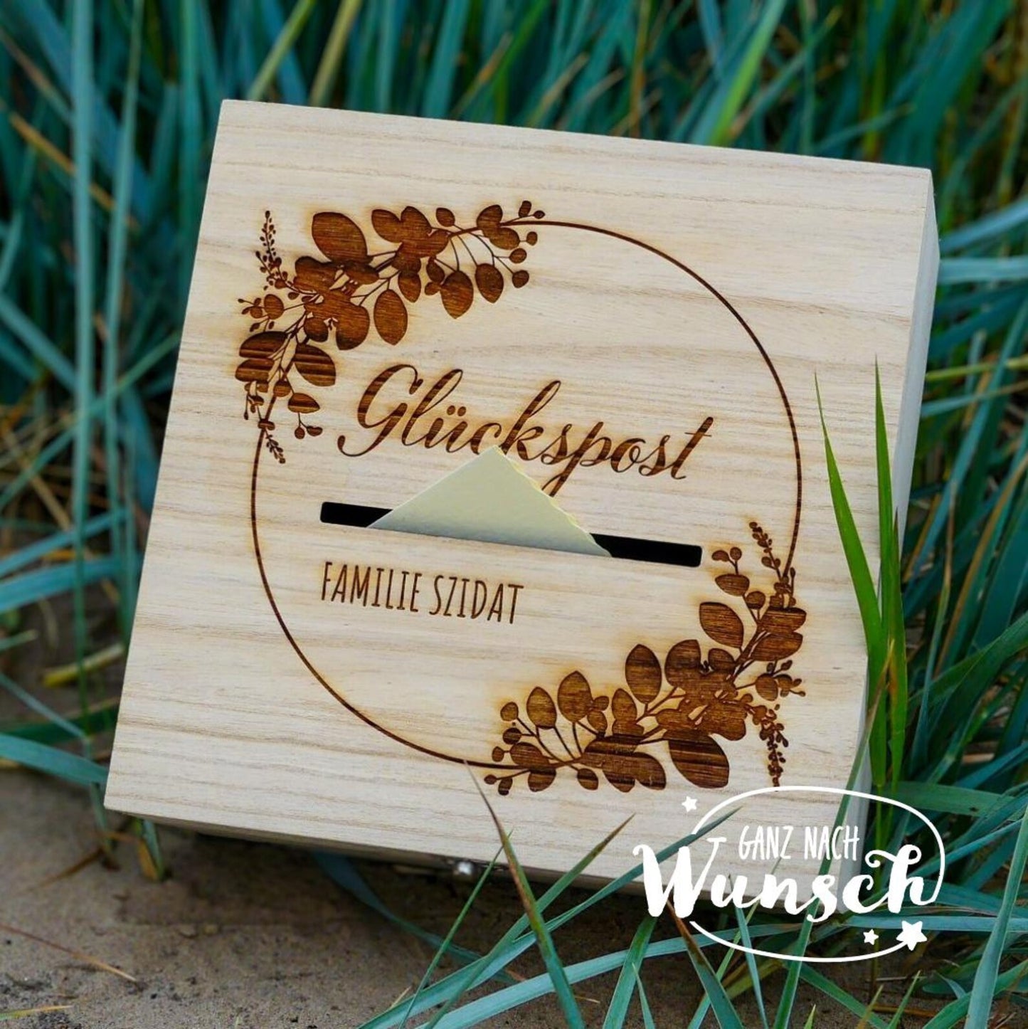 Erinnerungskiste zur Hochzeit | Personalisierte Erinnerungsbox | Holzkiste mit Gravur | Geschenk zur Hochzeit | Erinnerungskiste | Briefbox