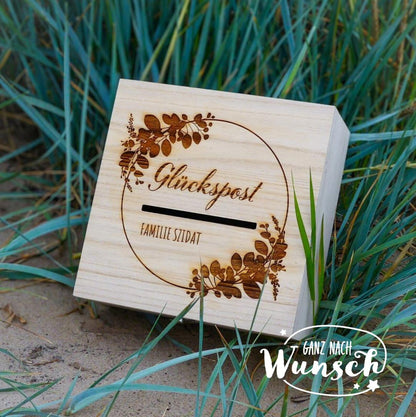 Erinnerungskiste zur Hochzeit | Personalisierte Erinnerungsbox | Holzkiste mit Gravur | Geschenk zur Hochzeit | Erinnerungskiste | Briefbox