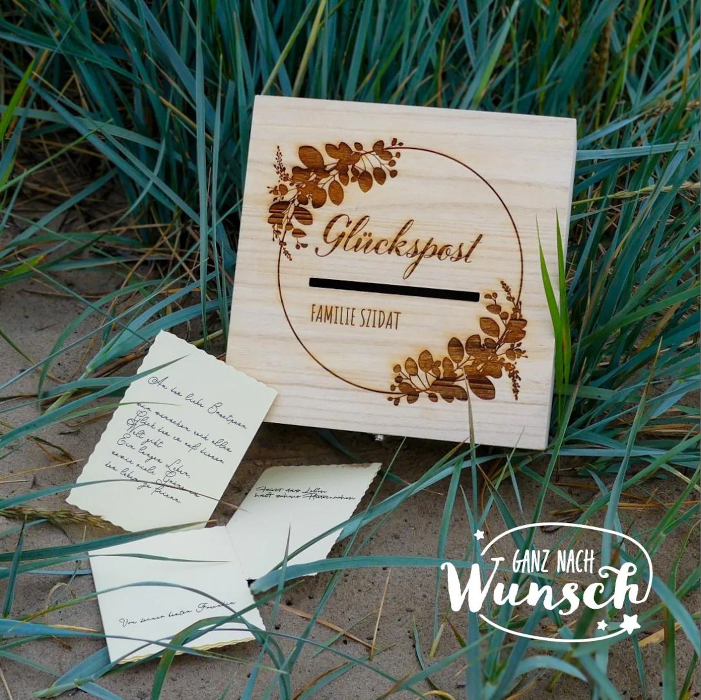 Erinnerungskiste zur Hochzeit | Personalisierte Erinnerungsbox | Holzkiste mit Gravur | Geschenk zur Hochzeit | Erinnerungskiste | Briefbox