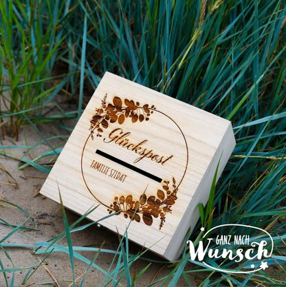 Erinnerungskiste zur Hochzeit | Personalisierte Erinnerungsbox | Holzkiste mit Gravur | Geschenk zur Hochzeit | Erinnerungskiste | Briefbox