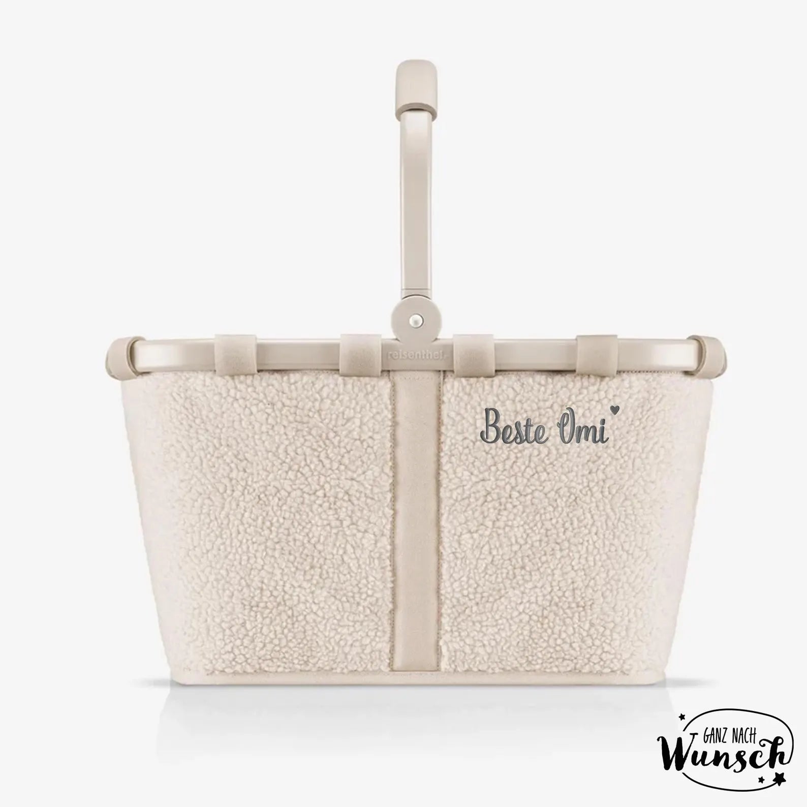 Einkaufskorb Reisenthel personalisiert mit Stick | Geschenk Oma | Mama | Geburtstagsgeschenk | Hochzeit | Muttertag | Teddy