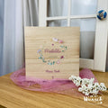 Erinnerungskiste zur Taufe| Personalisierte Erinnerungsbox | Holzkiste mit Bild