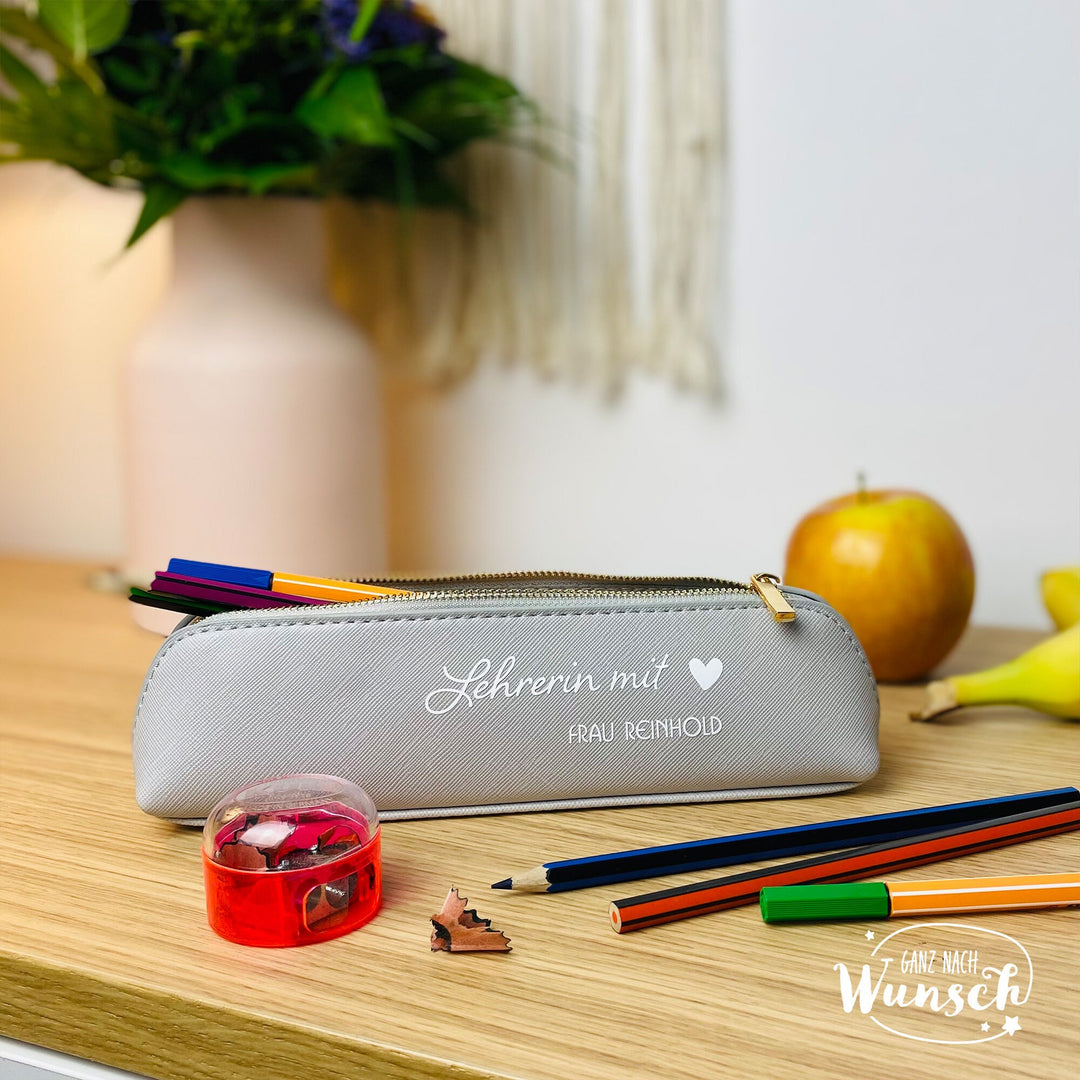 Federmappe im Saffiano-Look – personalisiert