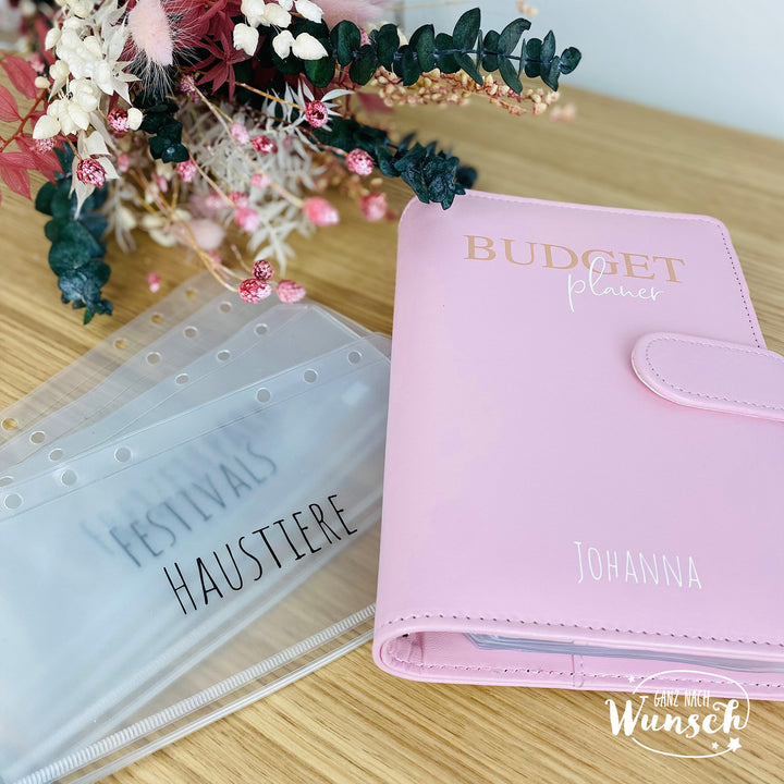Budgetplaner-Umschläge mit Wunschbeschriftung