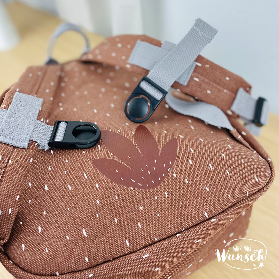 Trixie Kinderrucksack personalisiert mit Namen | Tiermotiv Kindergartenrucksack | GNW