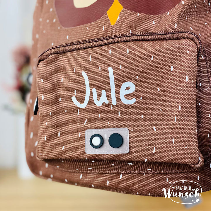 Trixie Kinderrucksack personalisiert mit Namen | Tiermotiv Kindergartenrucksack | GNW