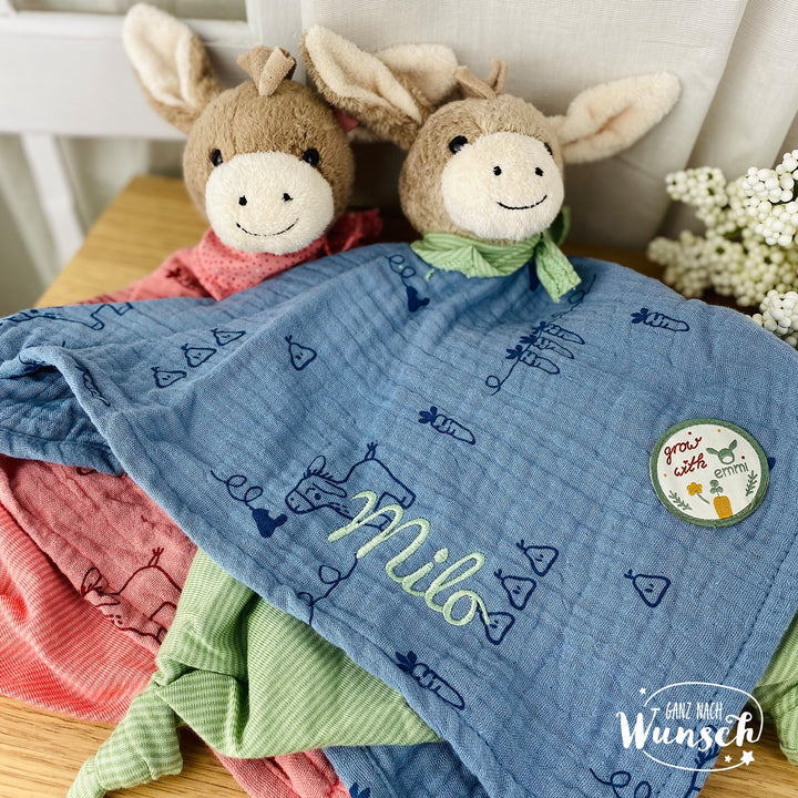 Sterntaler Schmusetuch Esel Emmilius &amp; Emmily – personalisiert mit Name