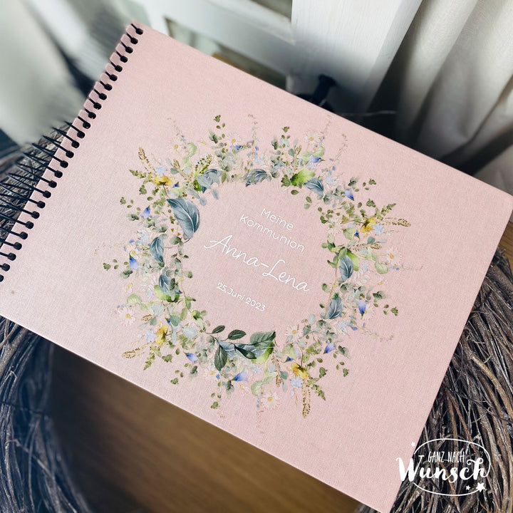 Fotoalbum Gästebuch personalisiert zur Einschulung, Kommunion, Hochzeit, Taufe