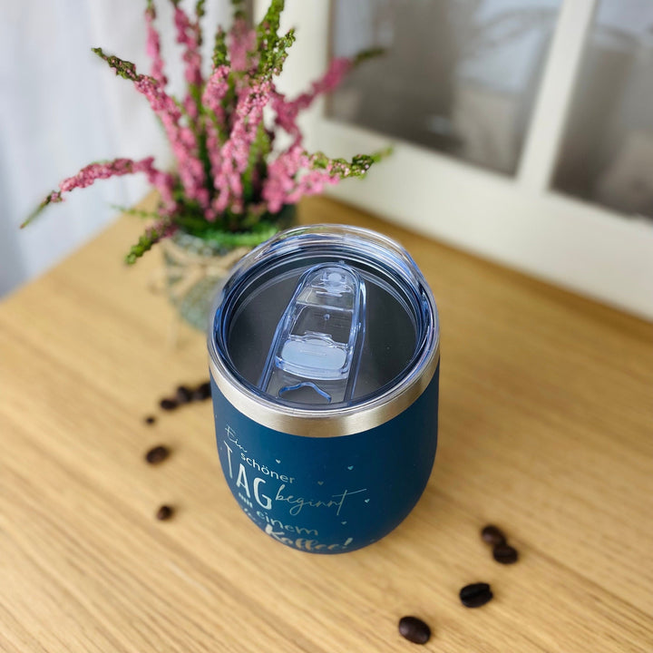To-go-Kaffeebecher mit Deckel und Namensgravur