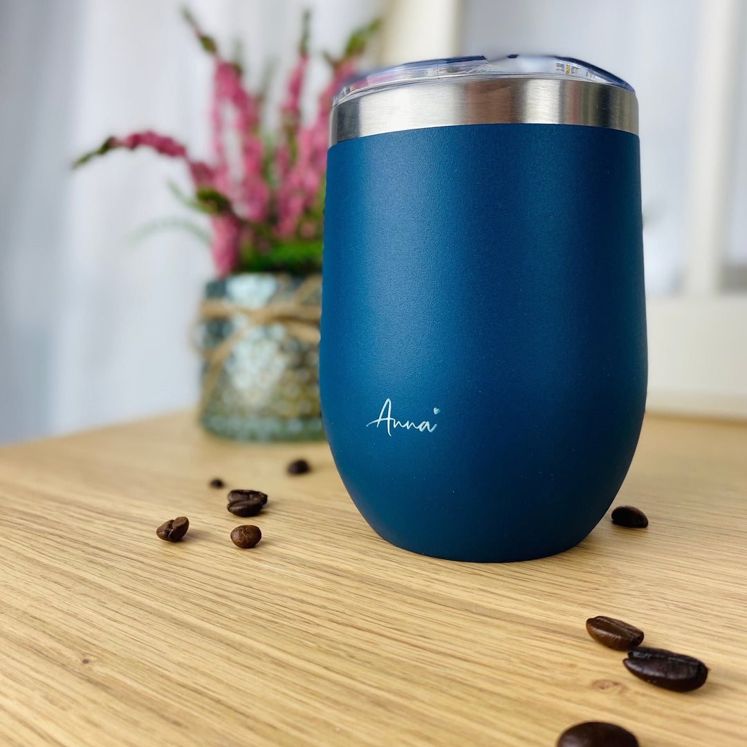 To-go-Kaffeebecher mit Deckel und Namensgravur