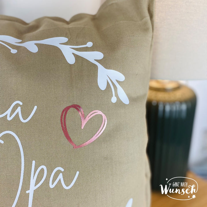 Kissen „Oma &amp; Opa“ mit Familiennamen