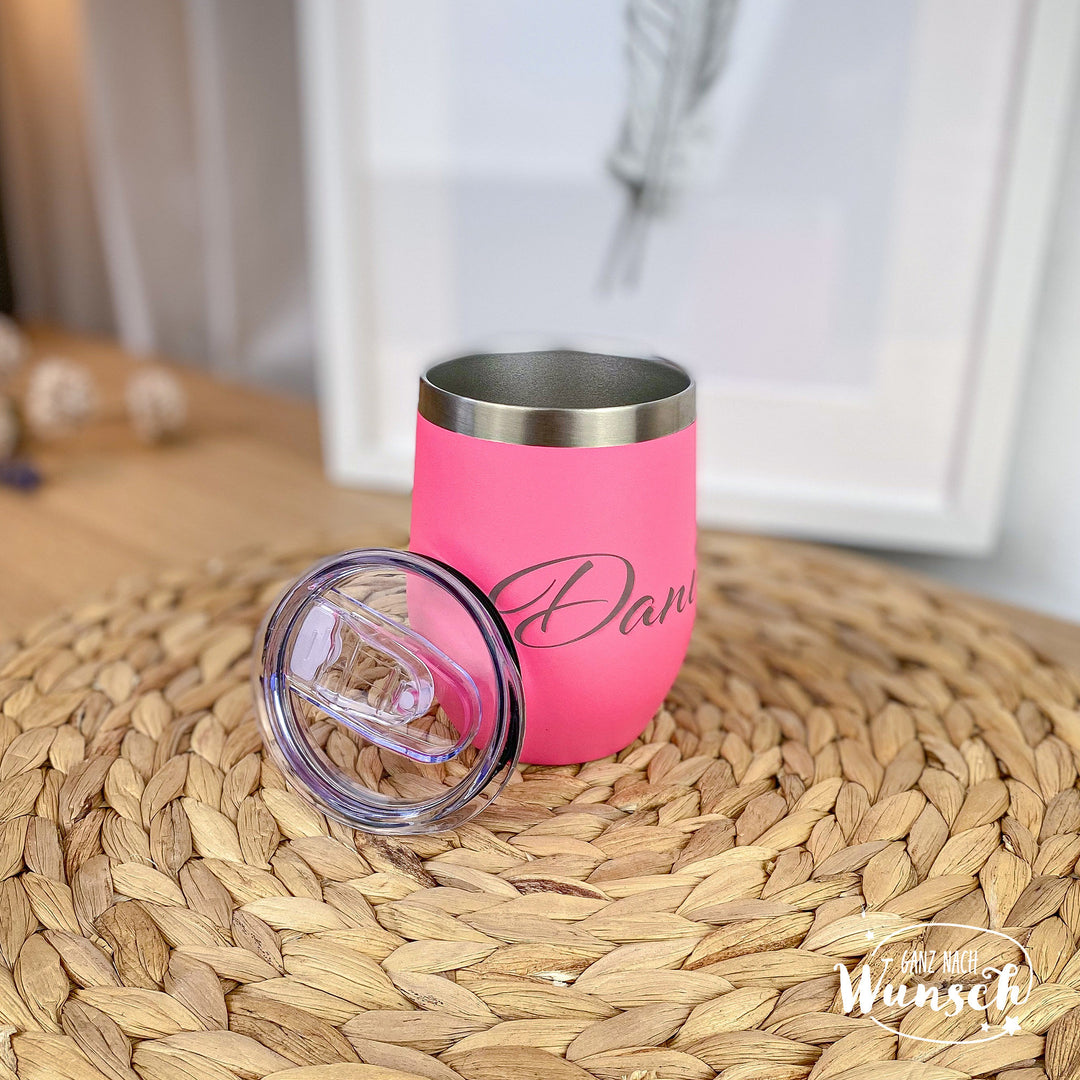 Thermo-Kaffeebecher aus Edelstahl mit Gravur