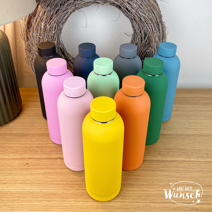 Edelstahl-Wasserflasche mit Namensgravur