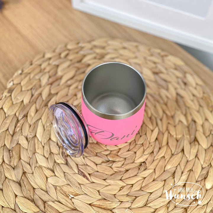 Thermo-Kaffeebecher aus Edelstahl mit Gravur