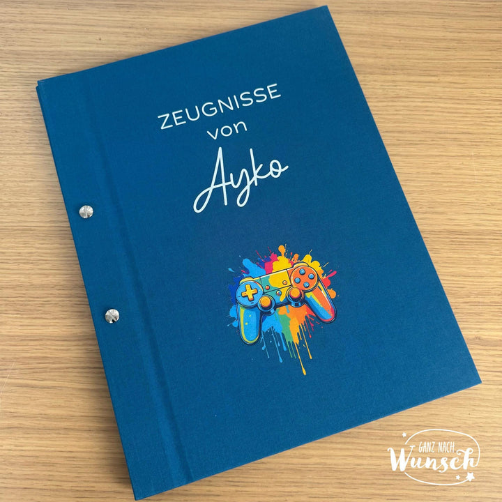 Zeugnisordner DIN A4 „Controller“ mit Namen